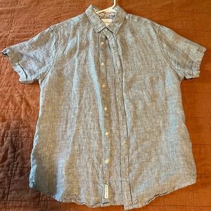 Men’s large short sleeve button down